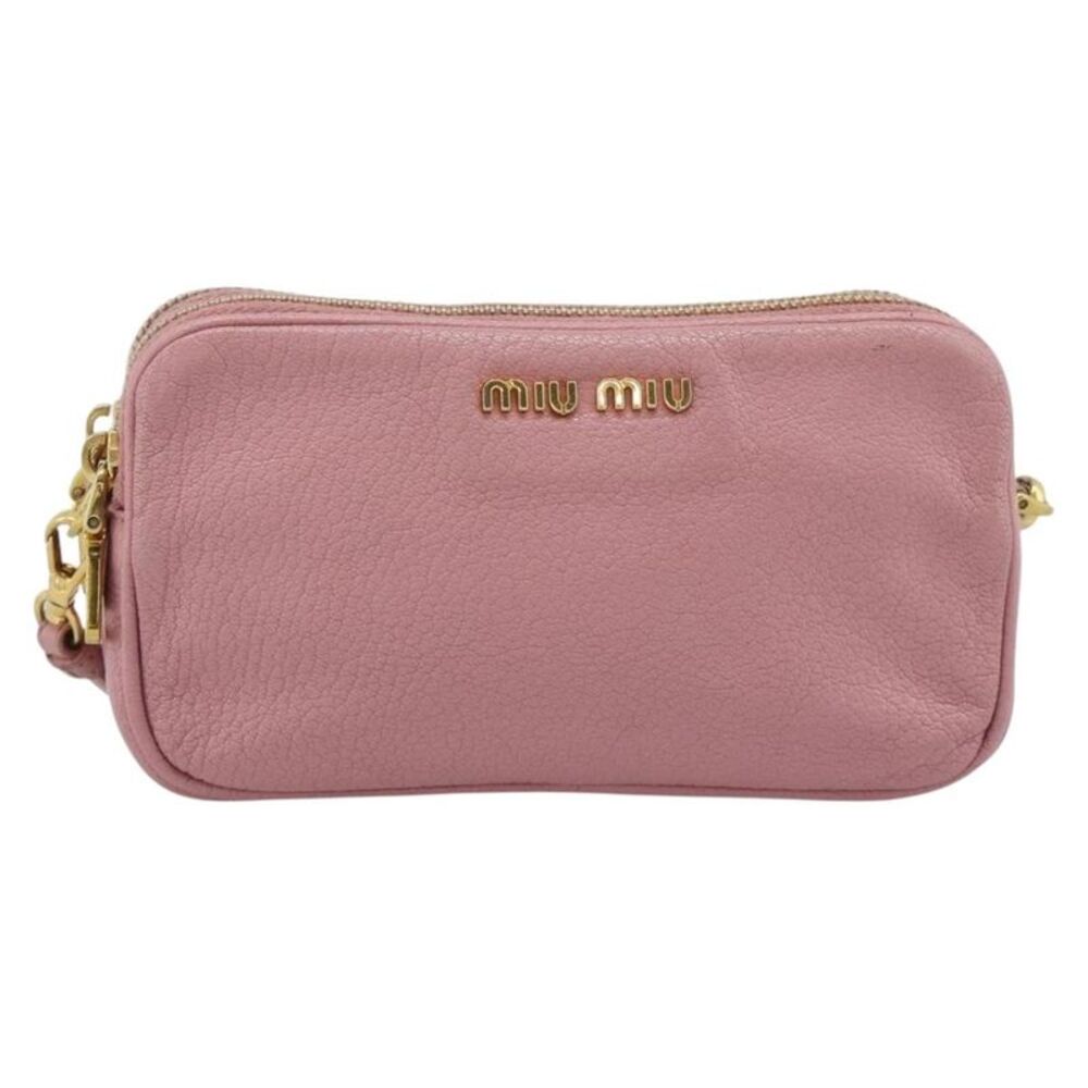 Miu Miu Vintage Leather Pink Leather Handbag